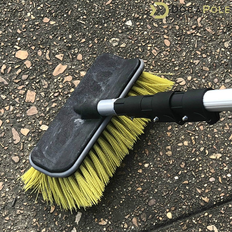 DOCAZOO DOCA Scrub Brush Attachment for Long Handle Extension Pole - Outdoor Broom and Scrubbing Brush for House Floor, Deck, Patio, Car - Hard Brush - Image 5